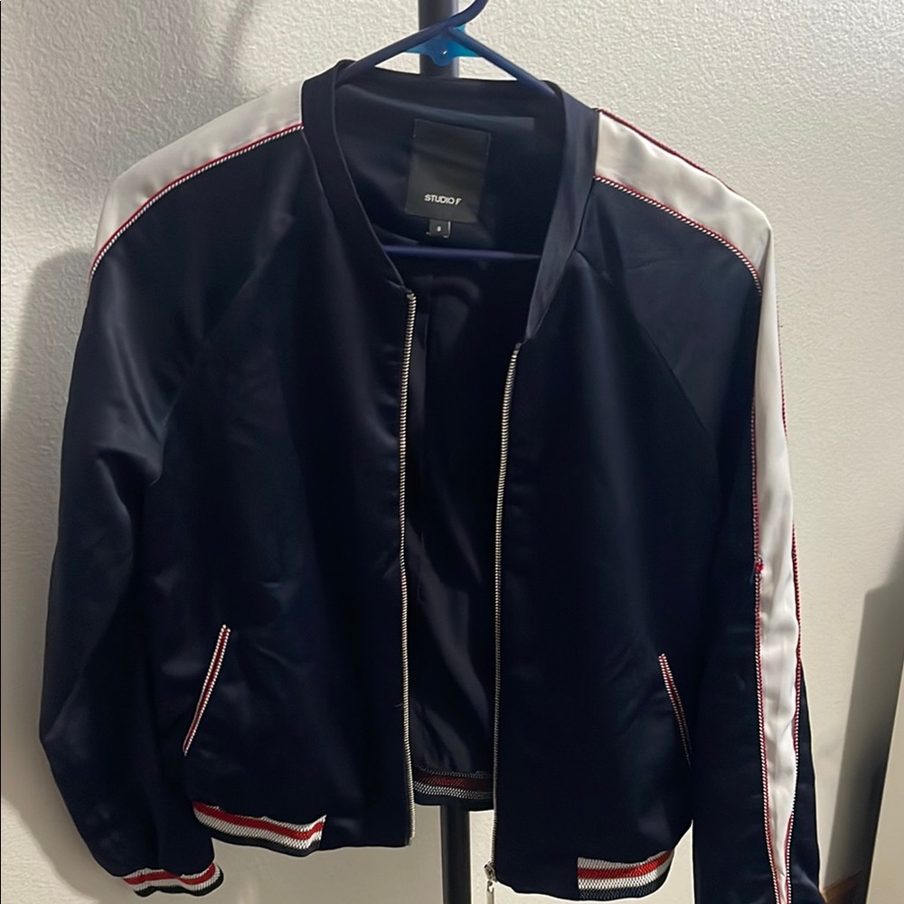 Brody Navy Blue Bomber Jacket